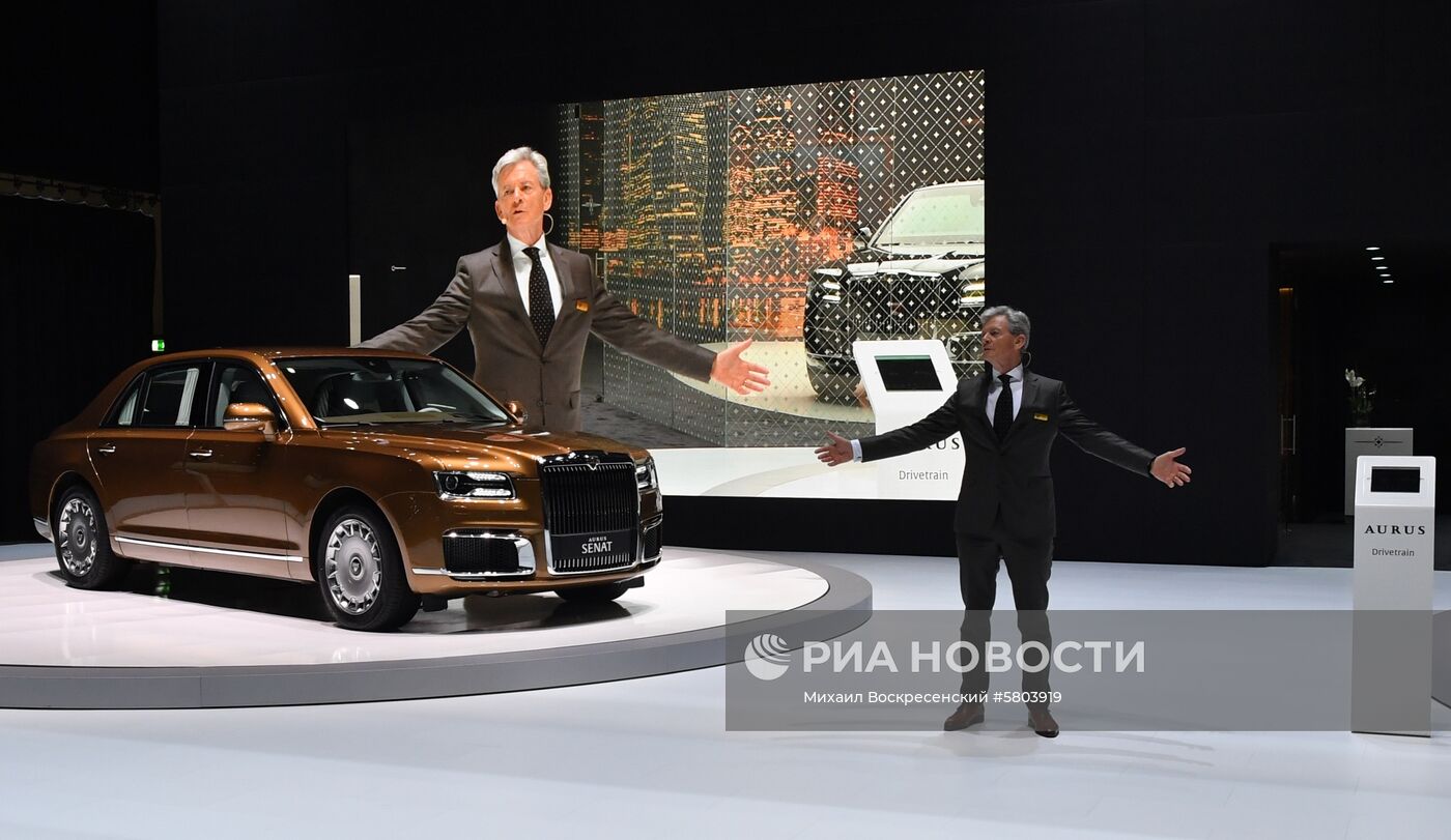 Премьера автомобиля Aurus на Женевском автосалоне