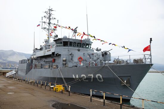 Прибытие отряда боевых кораблей ВМС Турции в порт Новороссийска