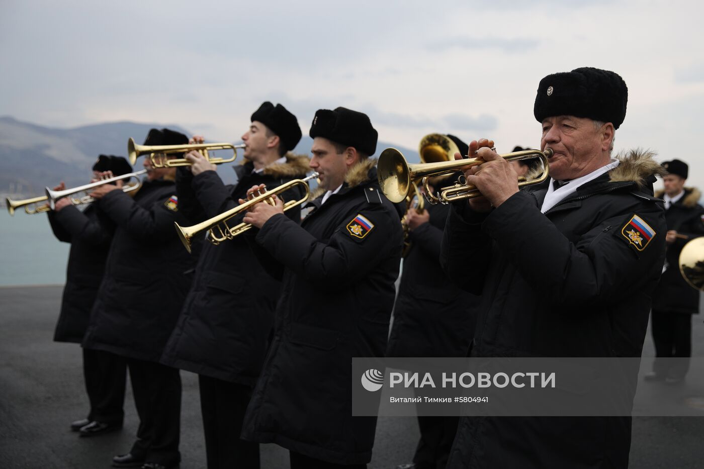 Прибытие отряда боевых кораблей ВМС Турции в порт Новороссийска