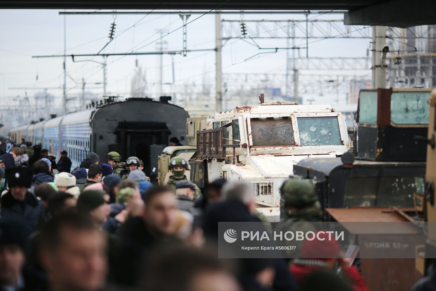 Прибытие поезда "Сирийский перелом" в Волгоград