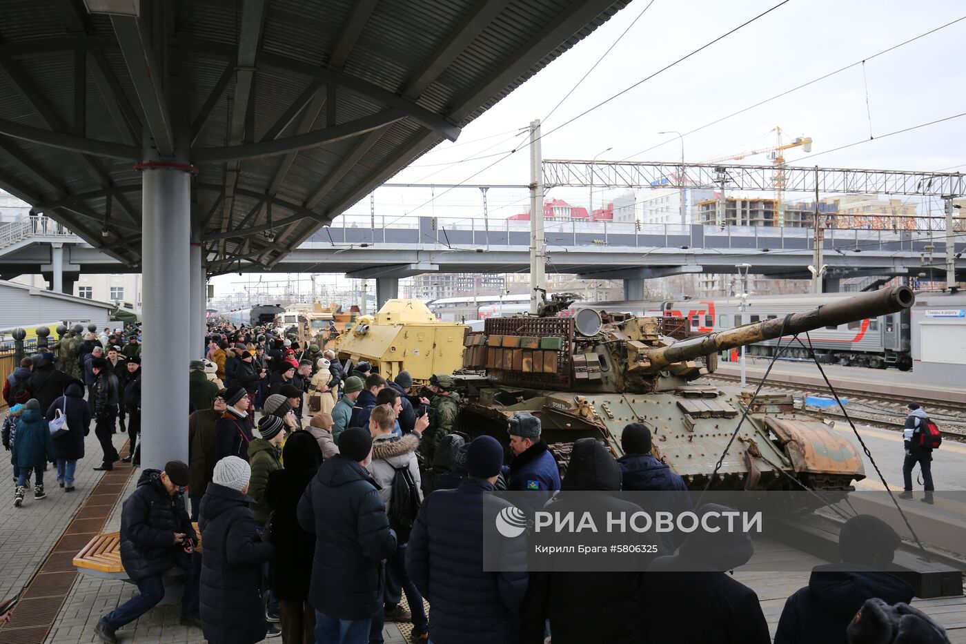 Прибытие поезда "Сирийский перелом" в Волгоград