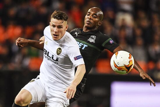 Футбол. Лига Европы. Матч "Валенсия" - "Краснодар"