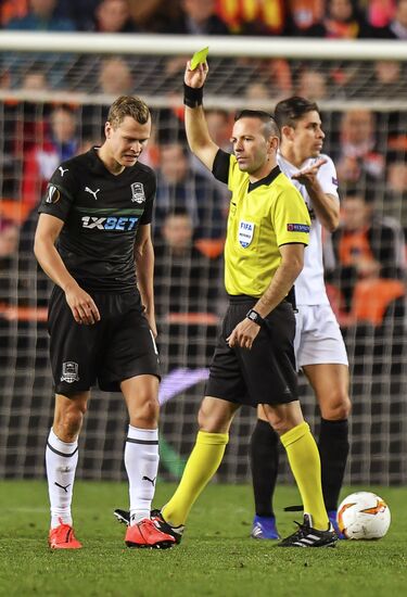 Футбол. Лига Европы. Матч "Валенсия" - "Краснодар"