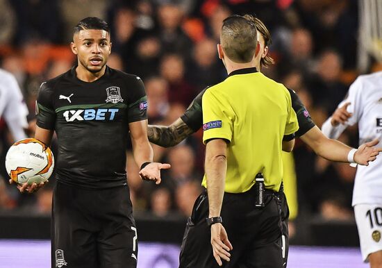 Футбол. Лига Европы. Матч "Валенсия" - "Краснодар"