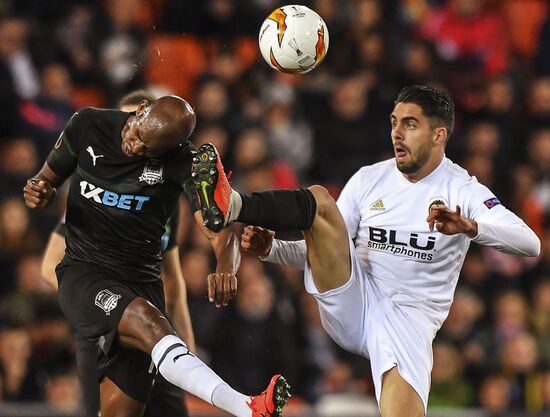 Футбол. Лига Европы. Матч "Валенсия" - "Краснодар"