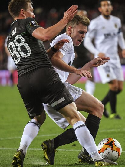 Футбол. Лига Европы. Матч "Валенсия" - "Краснодар"