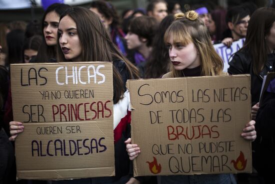 Акция в Мадриде за права женщин