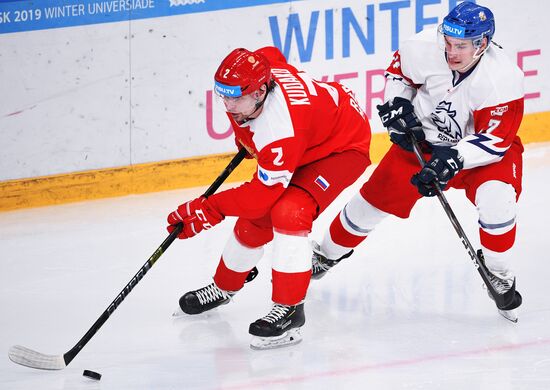 Универсиада-2019. Хоккей. Мужчины. Матч Россия - Чехия