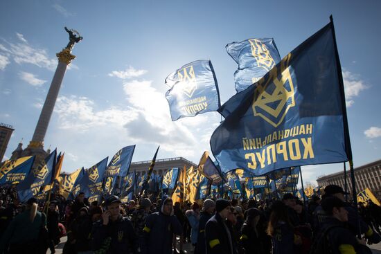 Акция в Киеве против коррупции в оборонной промышленности