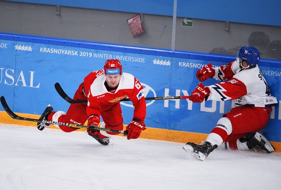 Универсиада-2019. Хоккей. Мужчины. Матч Россия - Чехия