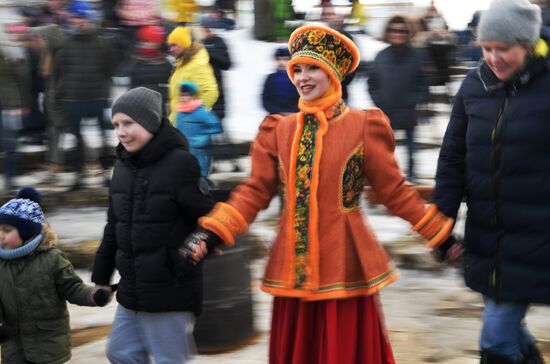 Празднование Масленицы