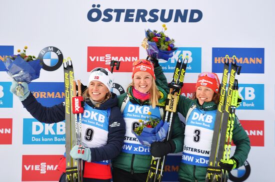 Биатлон. Чемпионат мира. Женщины. Гонка преследования