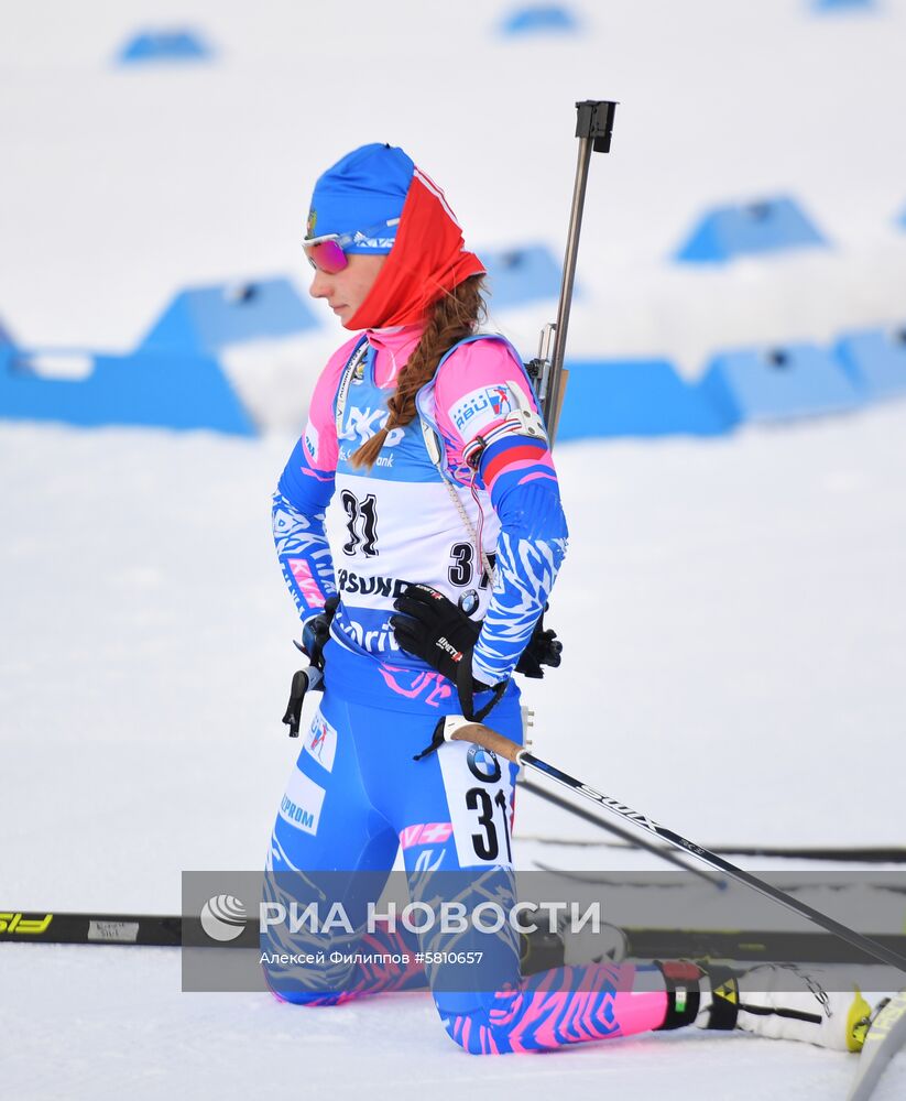 Биатлон. Чемпионат мира. Женщины. Гонка преследования