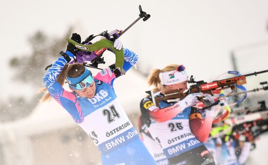 Биатлон. Чемпионат мира. Женщины. Гонка преследования