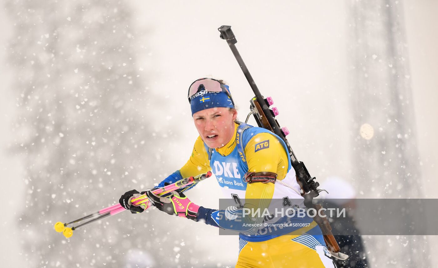 Биатлон. Чемпионат мира. Женщины. Гонка преследования