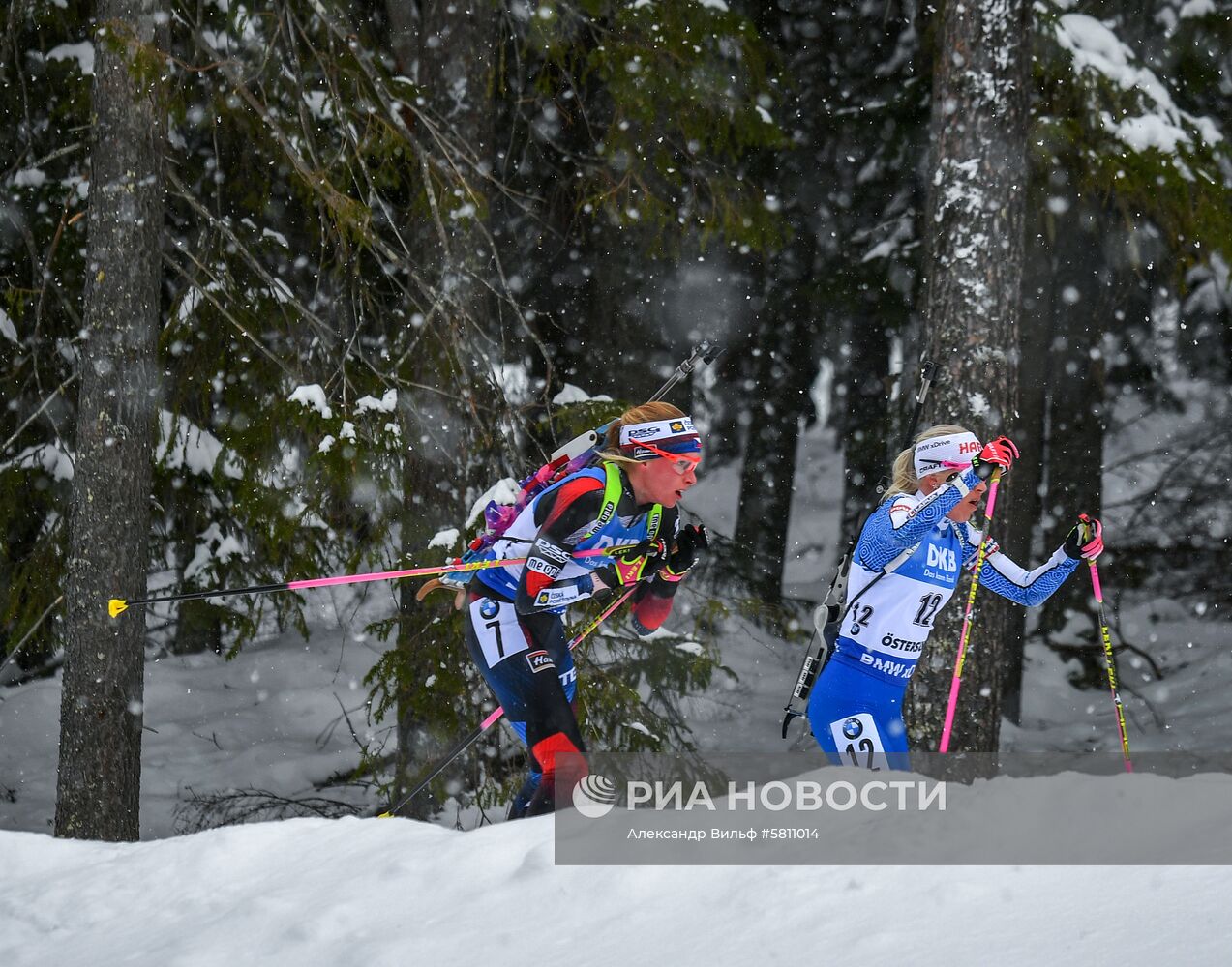 Биатлон. Чемпионат мира. Женщины. Гонка преследования