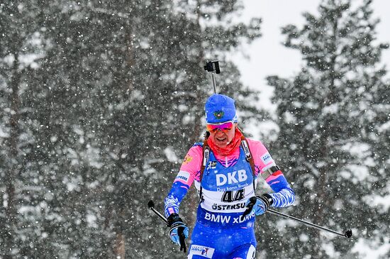 Биатлон. Чемпионат мира. Женщины. Гонка преследования