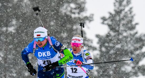 Биатлон. Чемпионат мира. Женщины. Гонка преследования