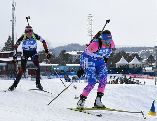 Биатлон. Чемпионат мира. Женщины. Гонка преследования