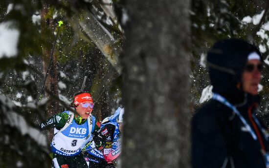 Биатлон. Чемпионат мира. Женщины. Гонка преследования