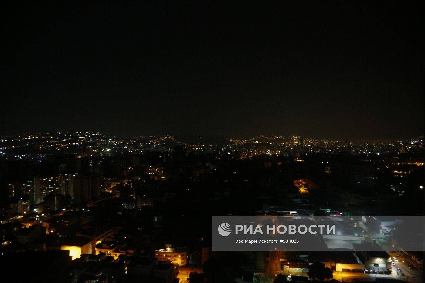 Отключение электричества в Каракасе