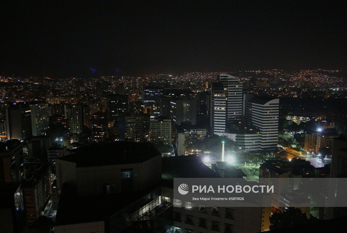 Отключение электричества в Каракасе