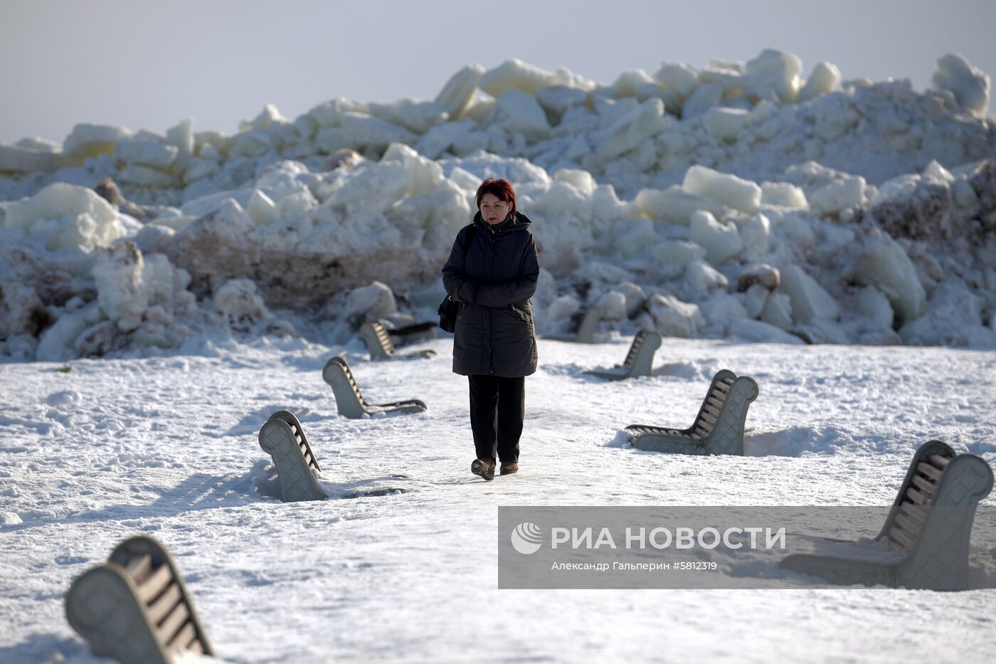 Ледяные торосы на Финском заливе