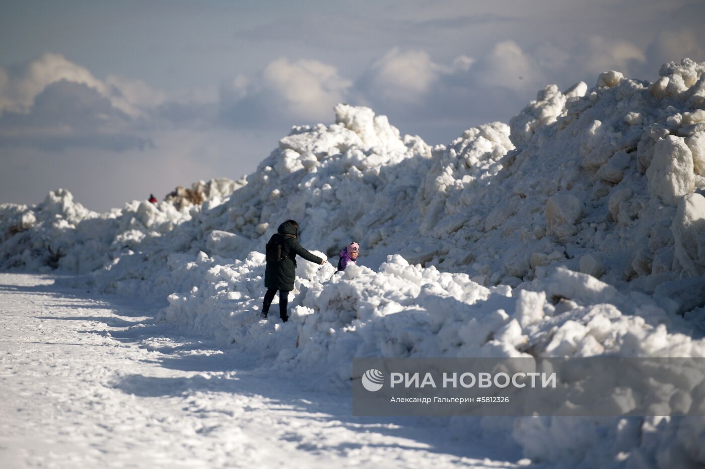 Ледяные торосы на Финском заливе