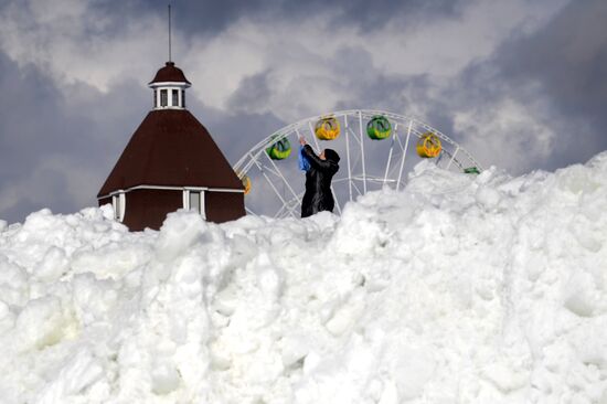 Ледяные торосы на Финском заливе