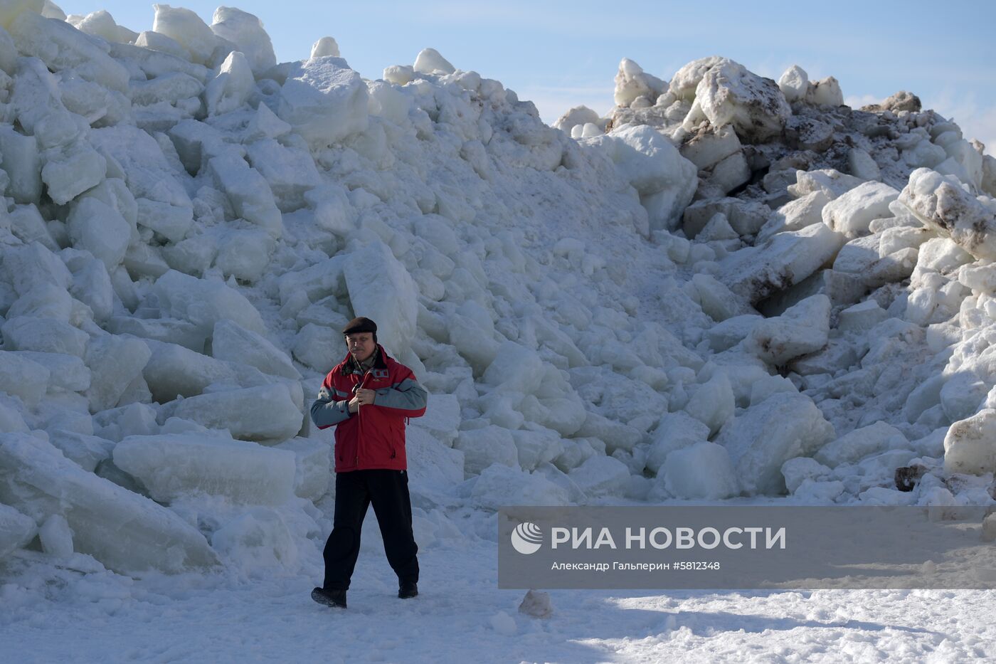 Ледяные торосы на Финском заливе