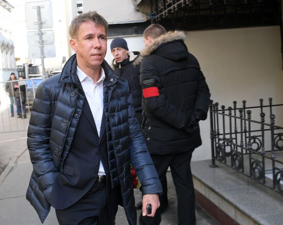 Прощание с актером В. Этушем