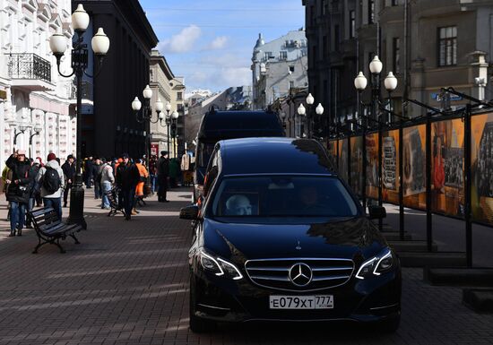 Прощание с актером В. Этушем