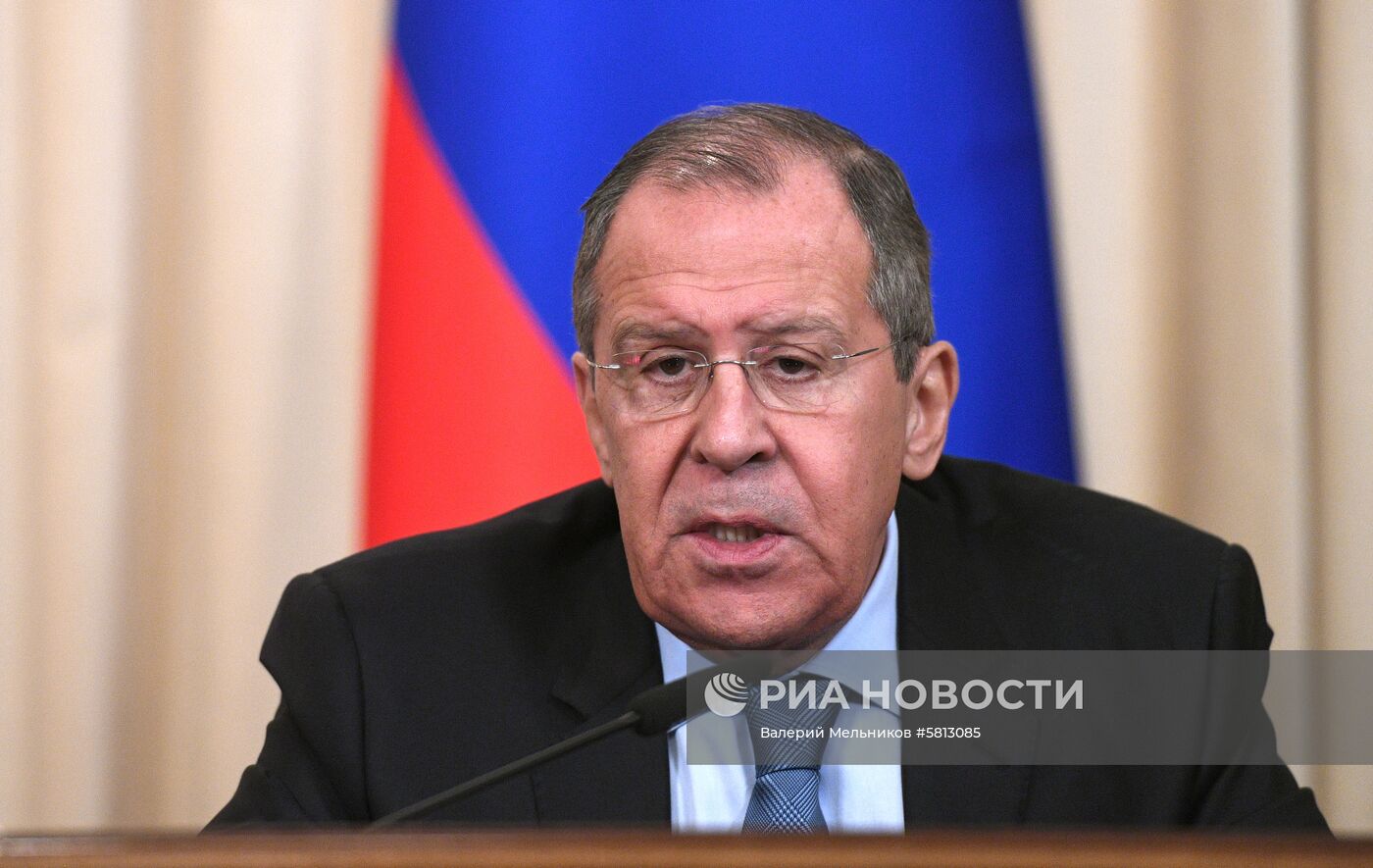 Встреча глав МИД РФ и Австрии С. Лаврова и К. Кнайсль