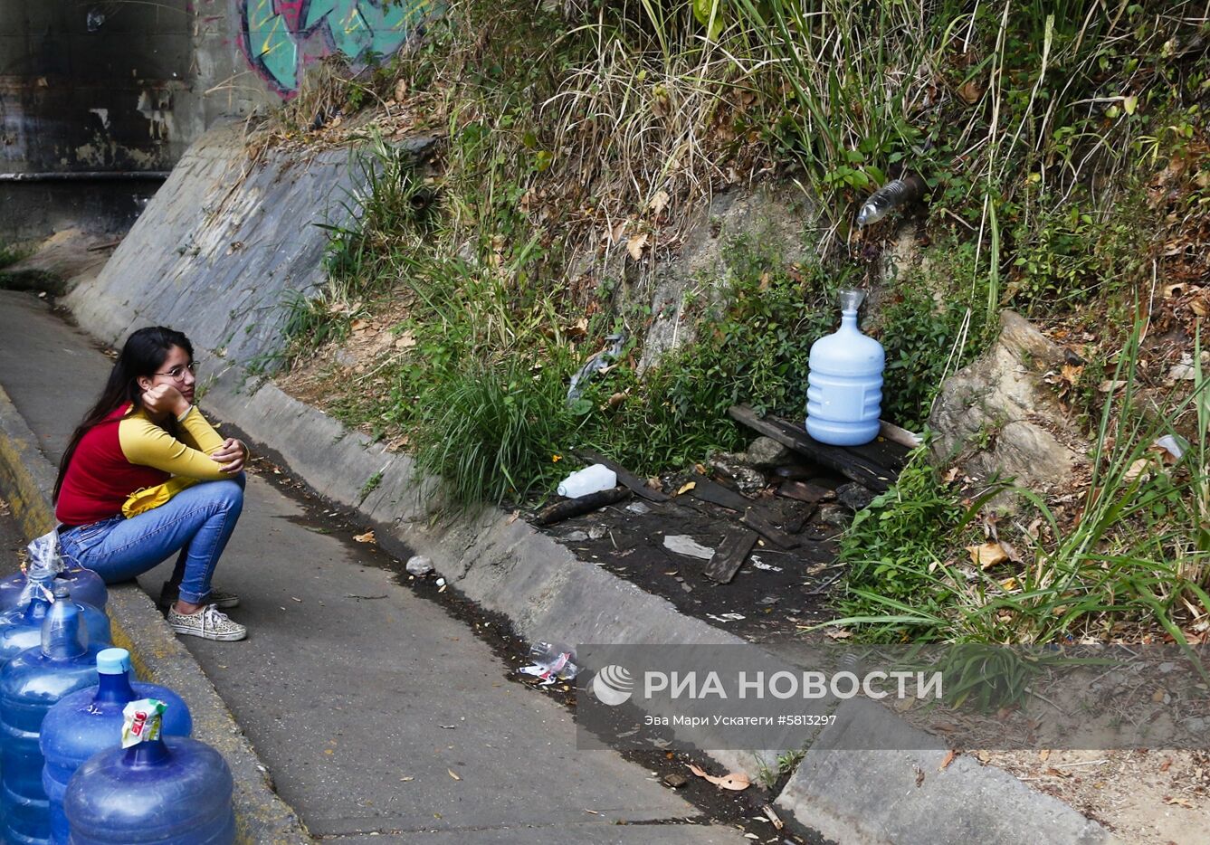 Отключение электричества и воды в Каракасе 