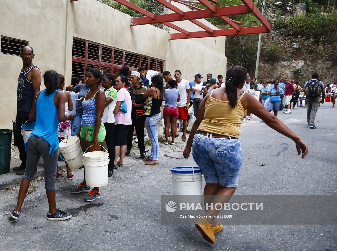 Отключение электричества и воды в Каракасе 