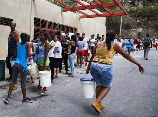 Отключение электричества и воды в Каракасе 