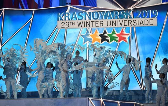 Церемония закрытия XXIX Всемирной зимней Универсиады 2019
