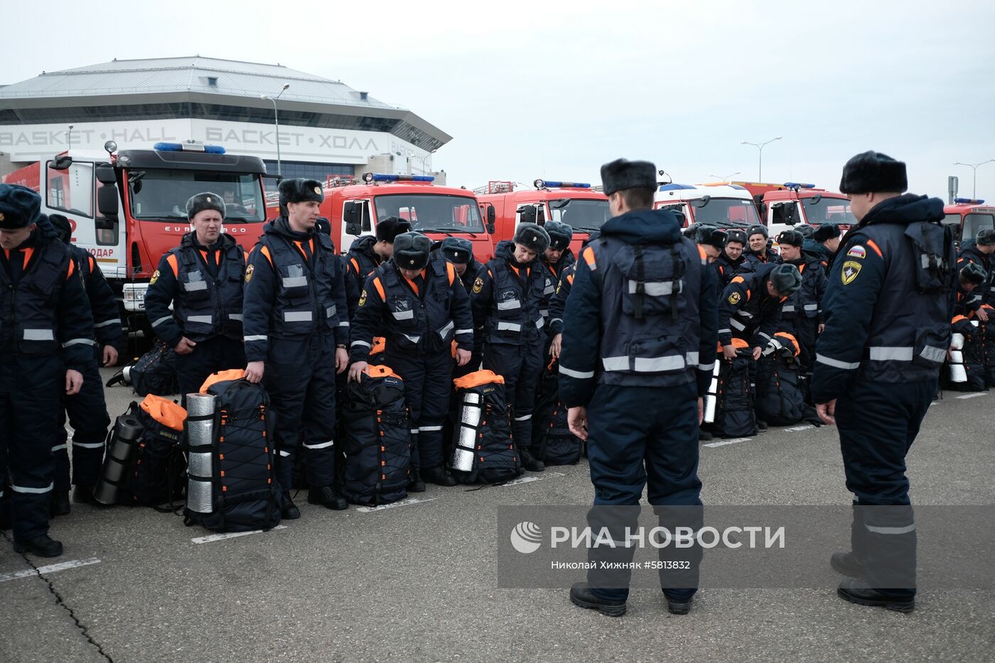 Смотр сил и средств МЧС России в Краснодаре