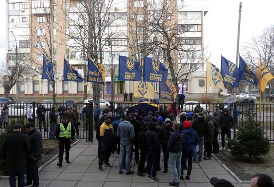 Акция против П. Порошенко в Черкассах