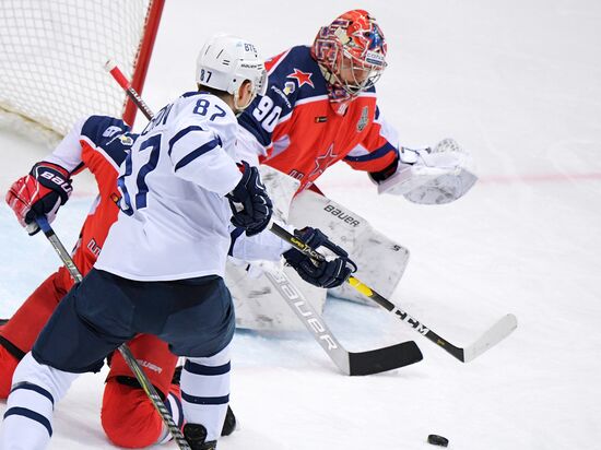 Хоккей. КХЛ. Матч ЦСКА - "Динамо" (Москва)