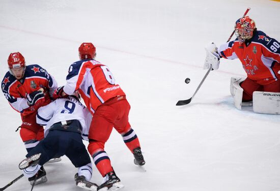 Хоккей. КХЛ. Матч ЦСКА - "Динамо" (Москва)