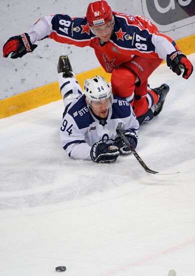 Хоккей. КХЛ. Матч ЦСКА - "Динамо" (Москва)