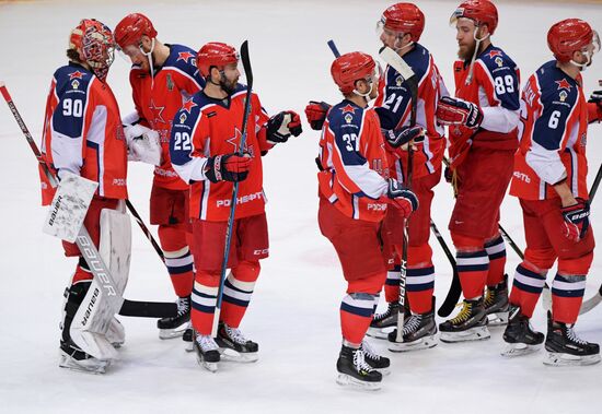 Хоккей. КХЛ. Матч ЦСКА - "Динамо" (Москва)