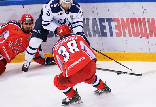 Хоккей. КХЛ. Матч ЦСКА - "Динамо" (Москва)