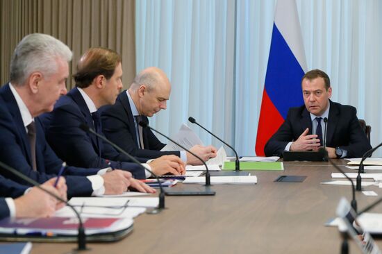 Премьер-министр РФ Д. Медведев провел совещание в ММДЦ "Москва-Сити"