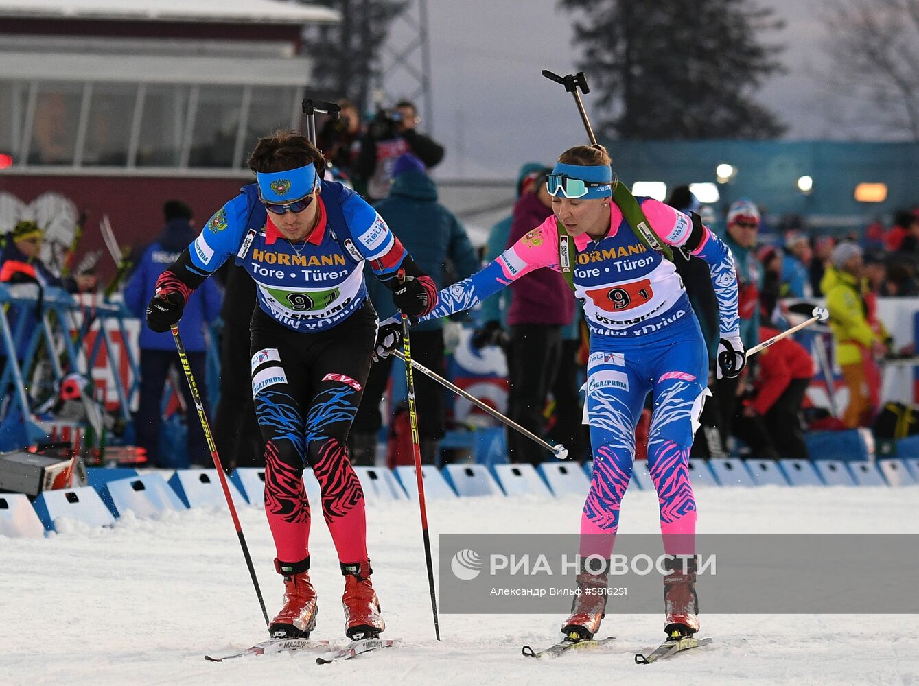 Биатлон. Чемпионат мира. Одиночная смешанная эстафета