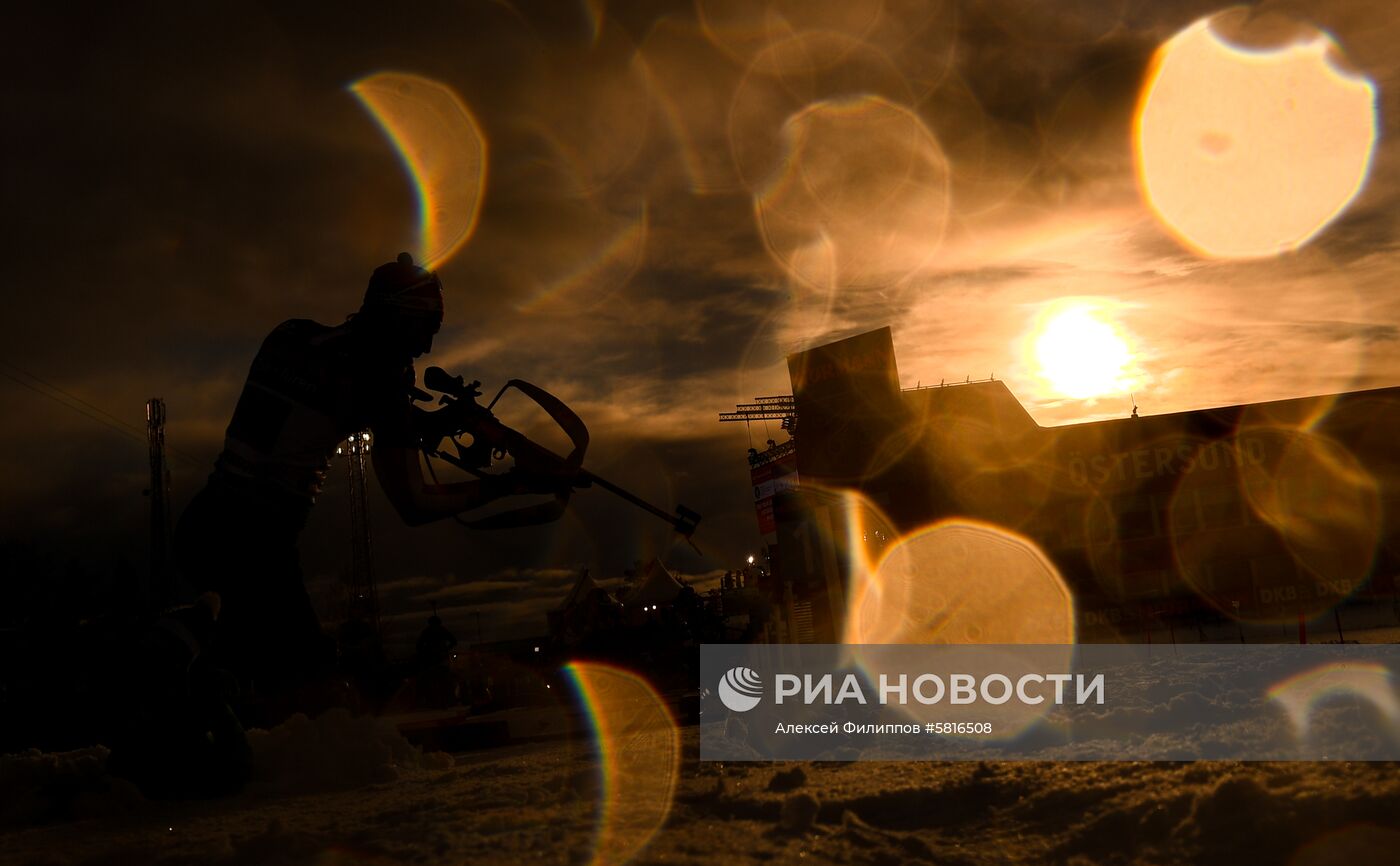 Биатлон. Чемпионат мира. Одиночная смешанная эстафета