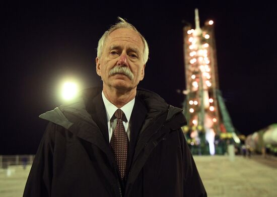 Старт пилотируемого корабля "Союз МС-12"