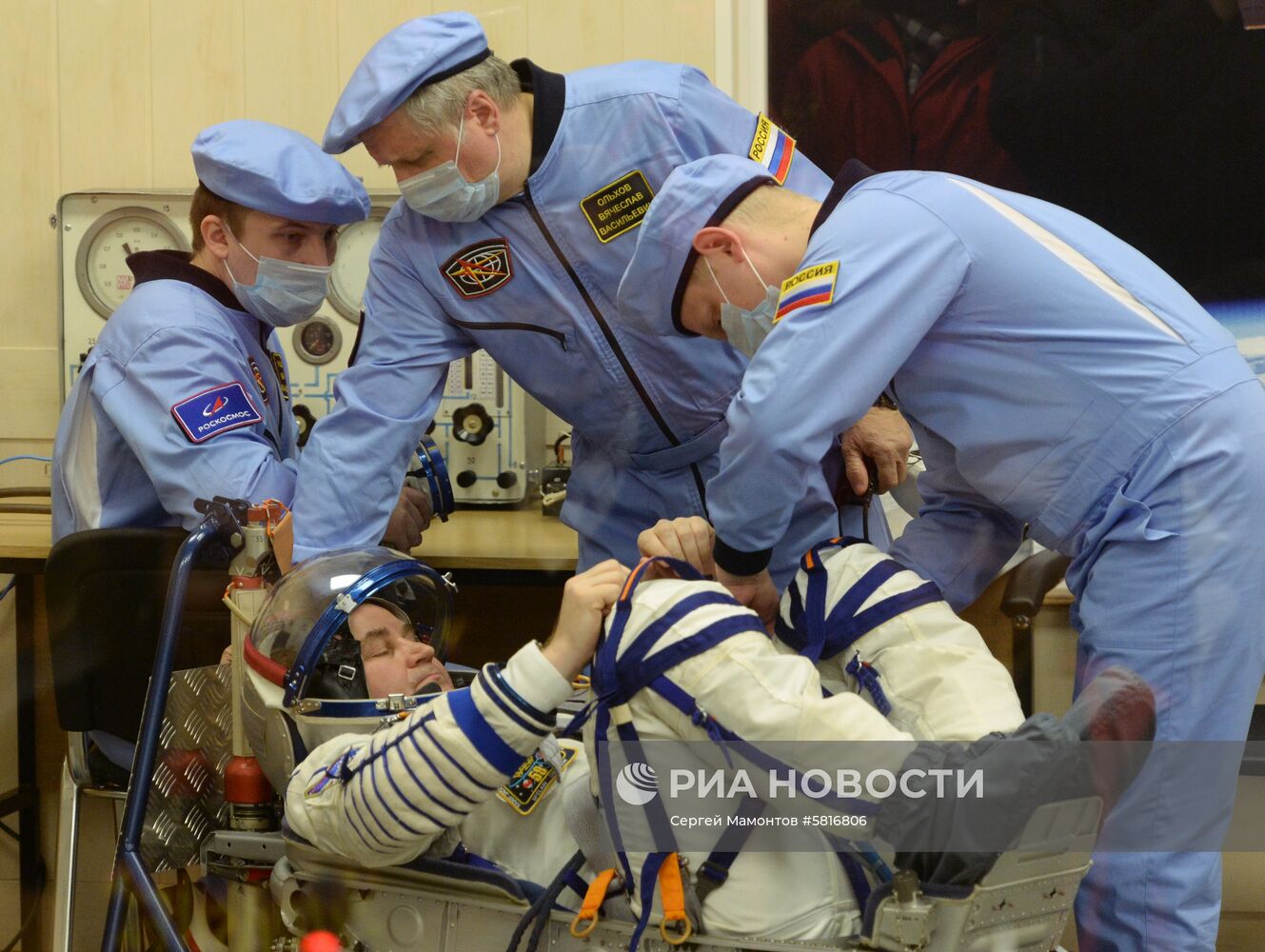 Старт пилотируемого корабля "Союз МС-12"