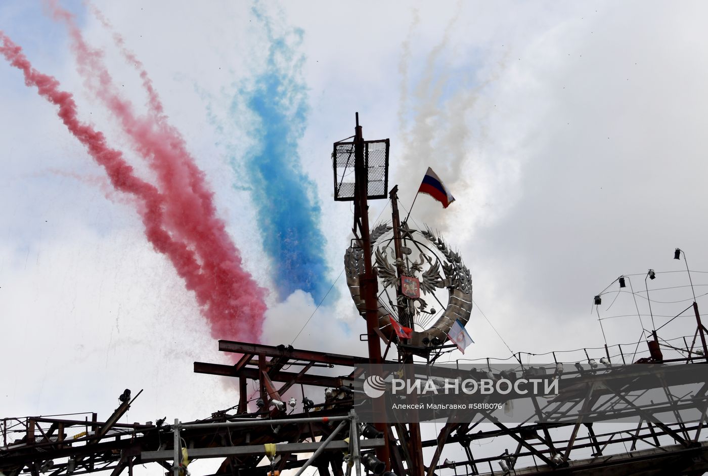 Автопробег мотоклуба "Ночные волки" в Крыму